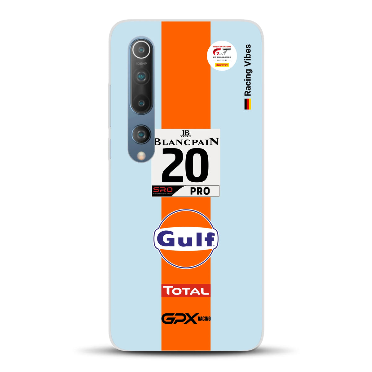 Gulf Porsche GT Livery - Individuelle Handyhülle für Xiaomi
