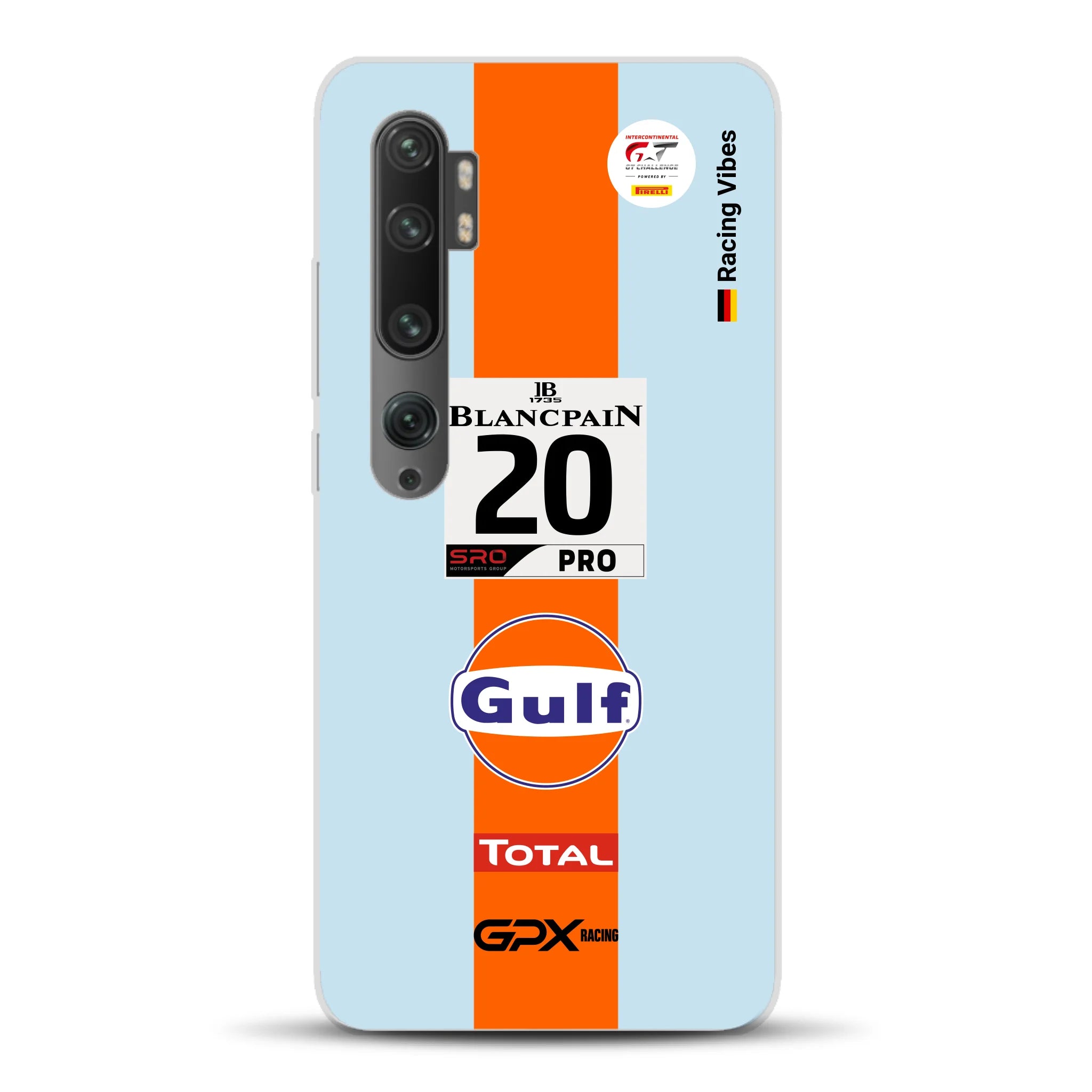 Gulf Porsche GT Livery - Custom phone case for Xiaomi