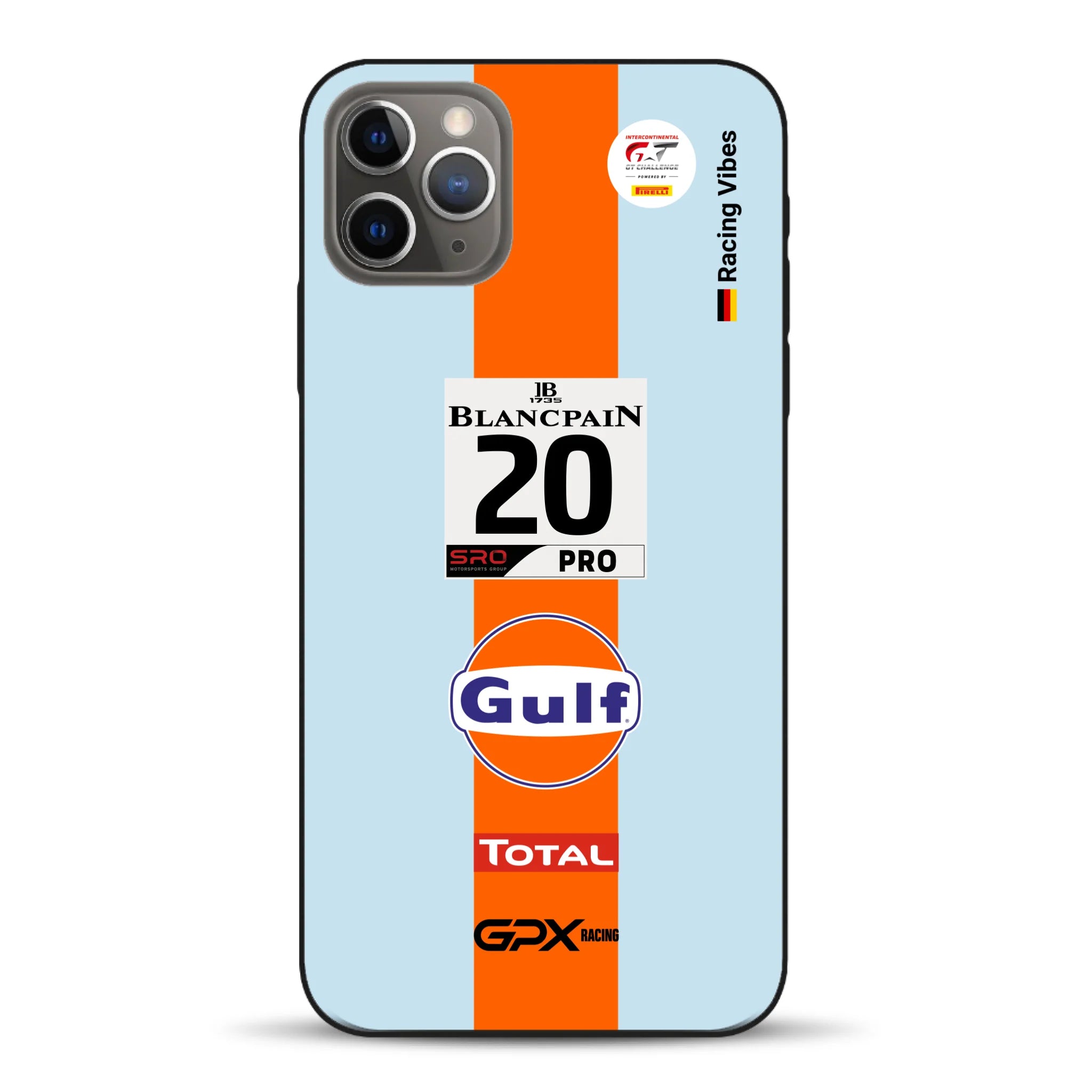 Gulf Porsche GT Livery - Individuelle Handyhülle für iPhone