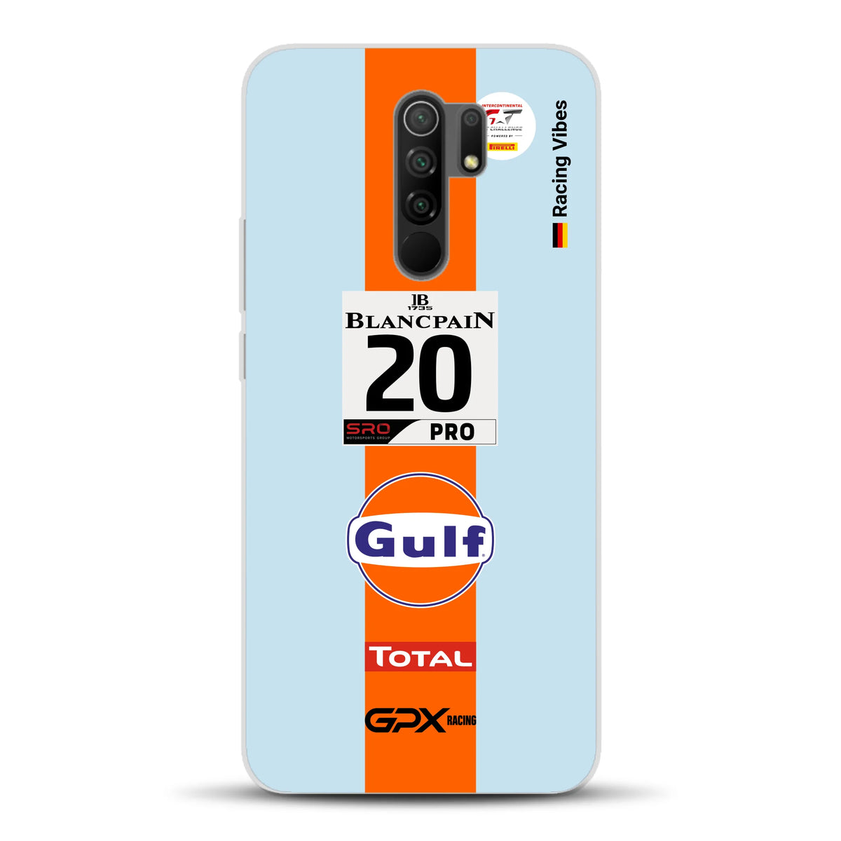 Gulf Porsche GT Livery - Individuelle Handyhülle für Xiaomi