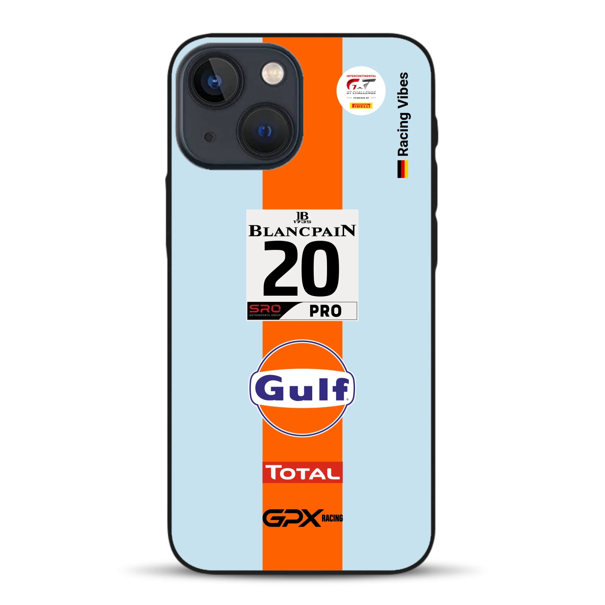 Gulf Porsche GT Livery - Individuelle Handyhülle für iPhone