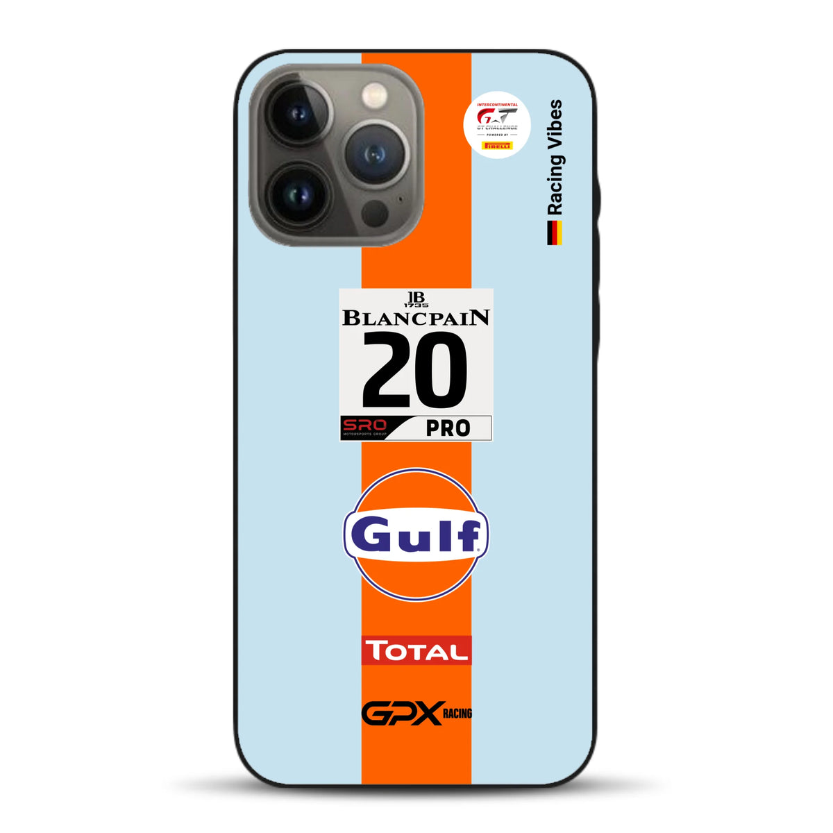 Gulf Porsche GT Livery - Individuelle Handyhülle für iPhone