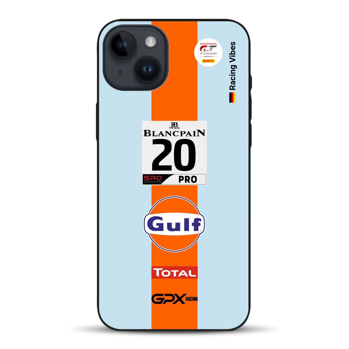 Gulf Porsche GT Livery - Individuelle Handyhülle für iPhone