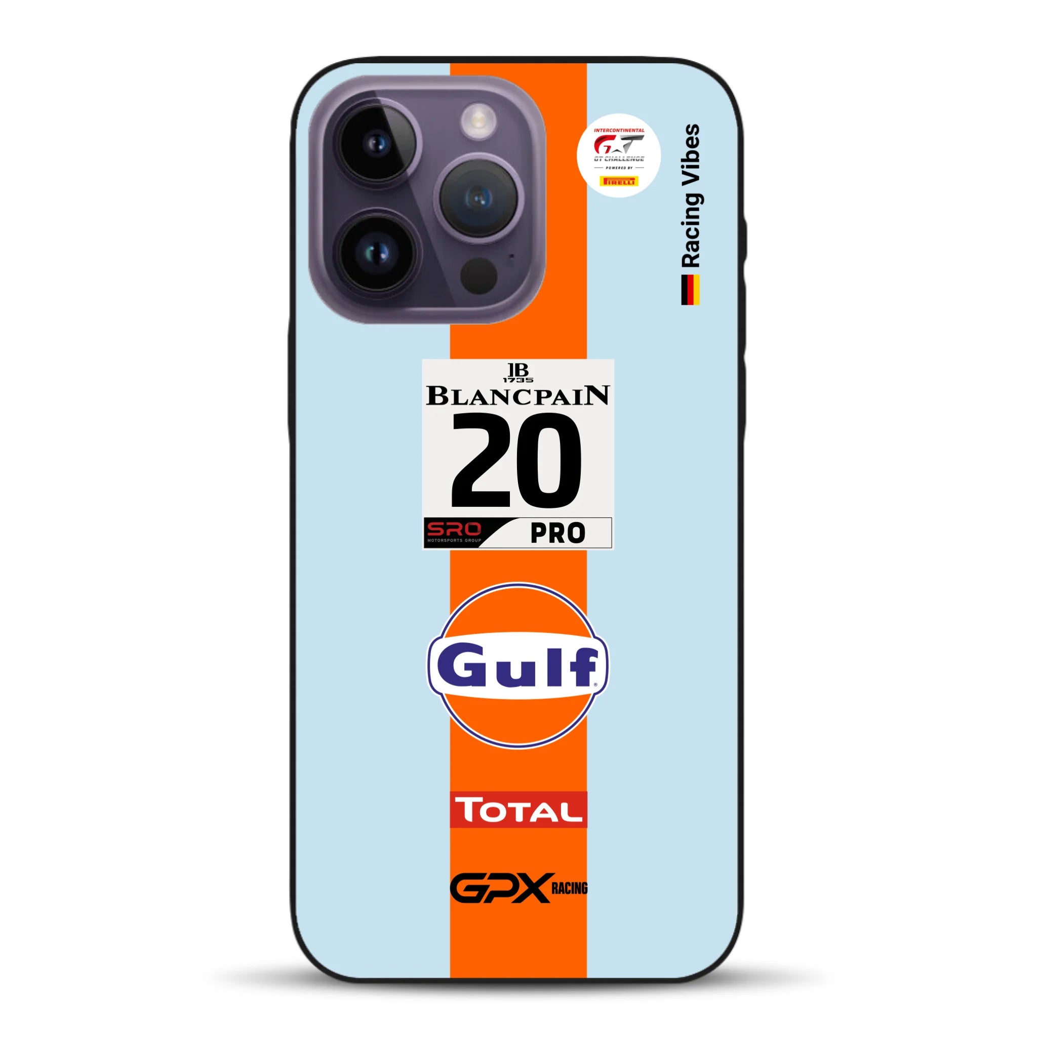 Gulf Porsche GT Livery - Individuelle Handyhülle für iPhone