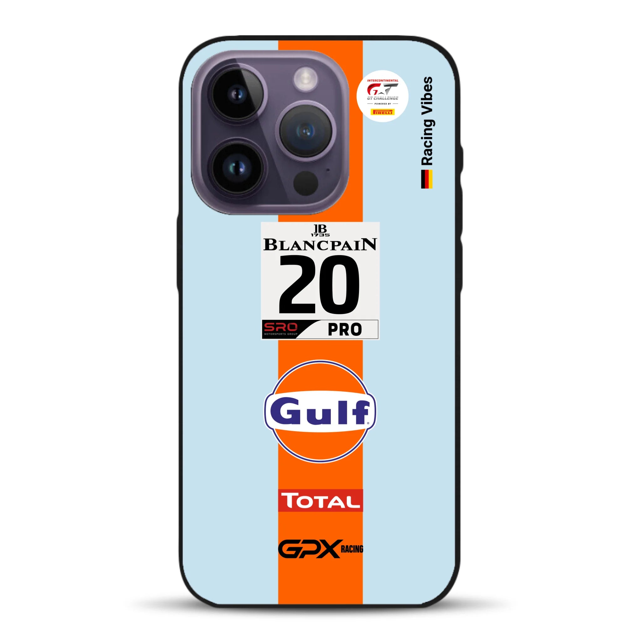 Gulf Porsche GT Livery - Individuelle Handyhülle für iPhone