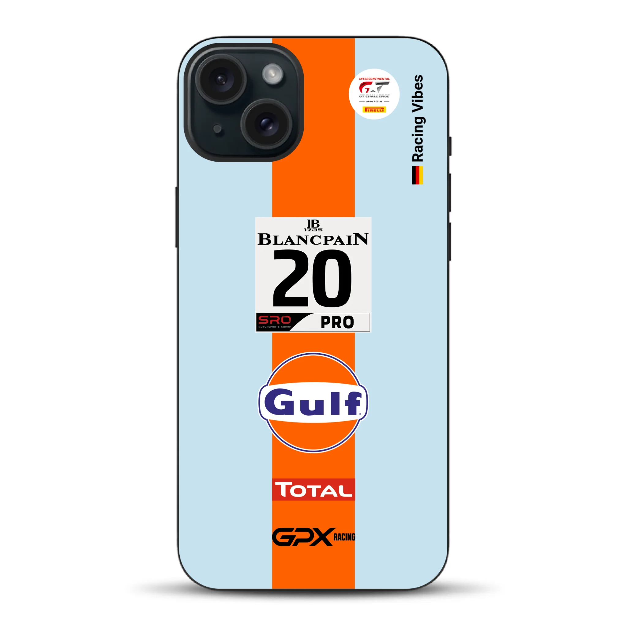 Gulf Porsche GT Livery - Custom phone case for iPhone
