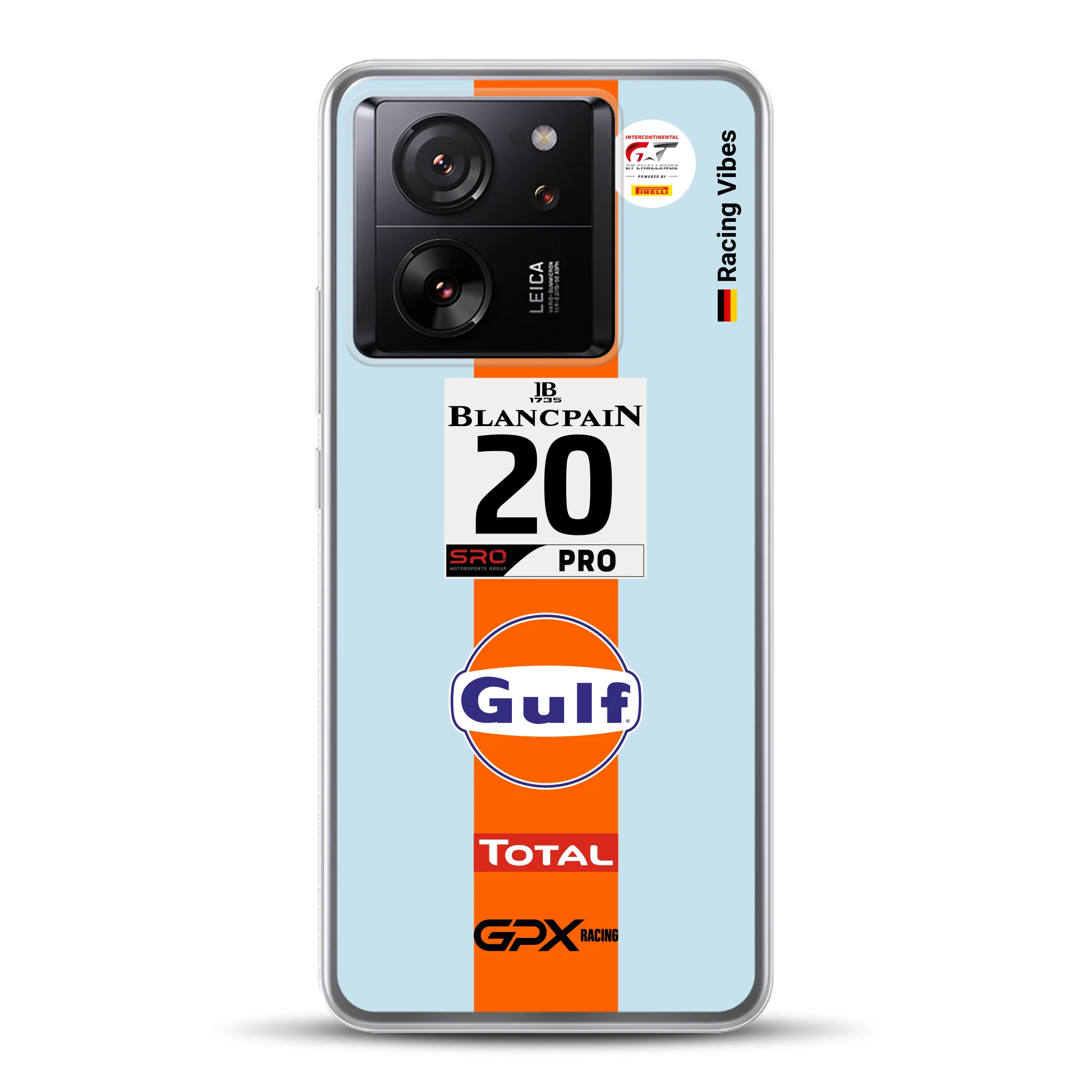 Gulf Porsche GT Livery - Custom phone case for Xiaomi