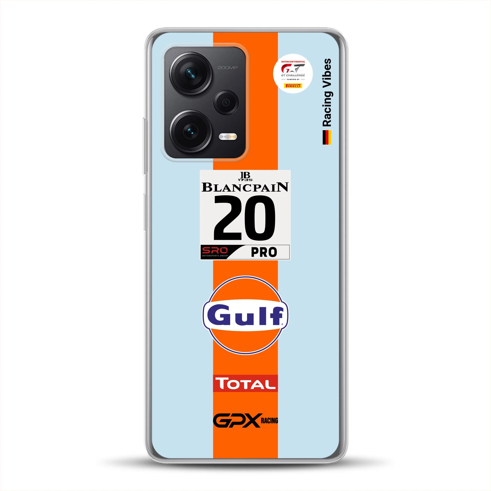 Gulf Porsche GT Livery - Individuelle Handyhülle für Xiaomi