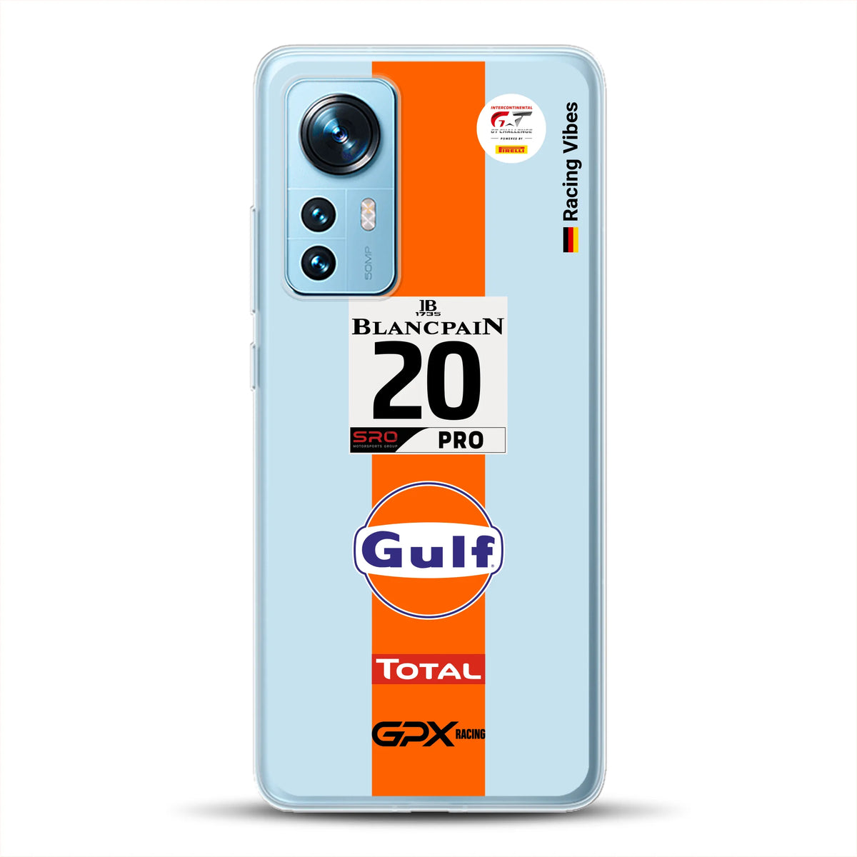 Gulf Porsche GT Livery - Individuelle Handyhülle für Xiaomi