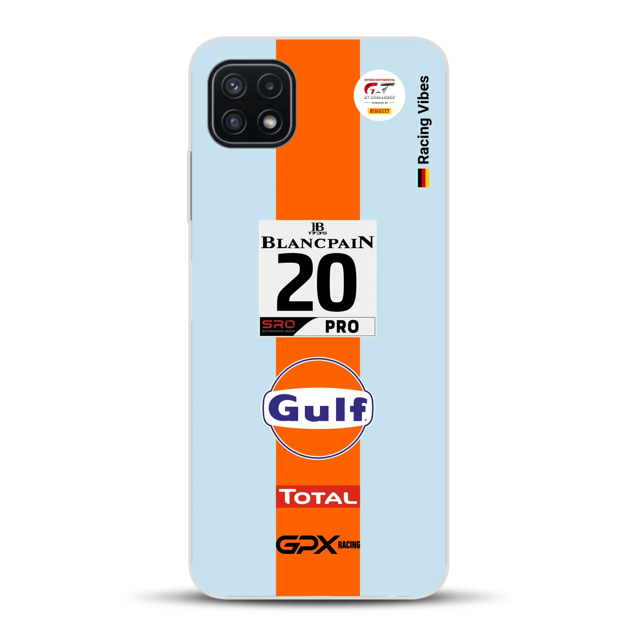 Gulf Porsche GT Livery - Individuelle Handyhülle für Samsung