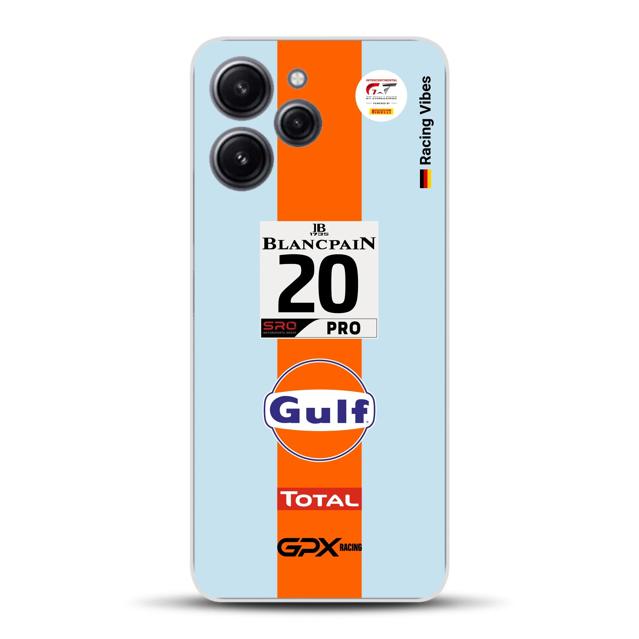 Gulf Porsche GT Livery - Individuelle Handyhülle für Xiaomi