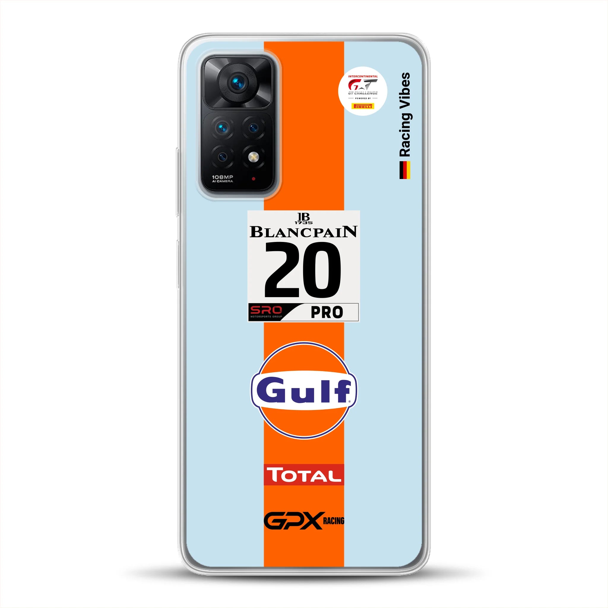 Gulf Porsche GT Livery - Individuelle Handyhülle für Xiaomi