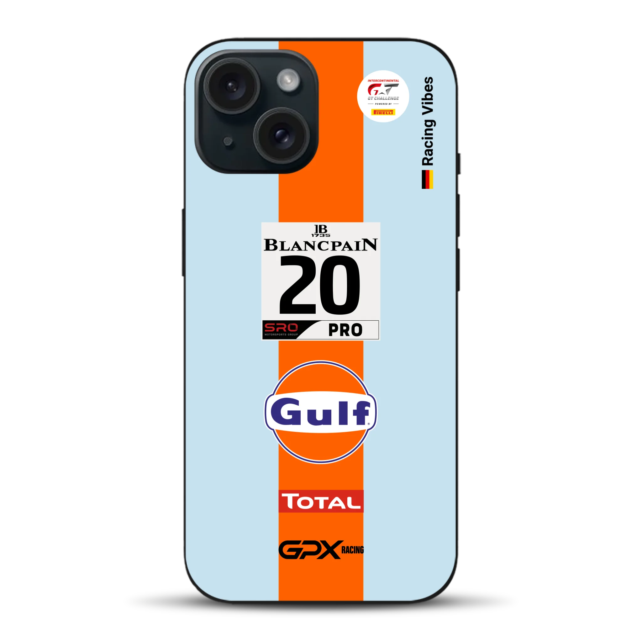 Gulf Porsche GT Livery - Custom phone case for iPhone