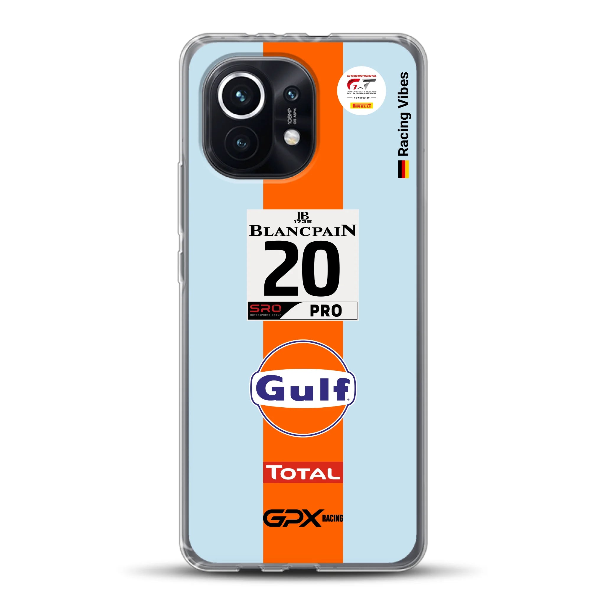 Gulf Porsche GT Livery - Individuelle Handyhülle für Xiaomi