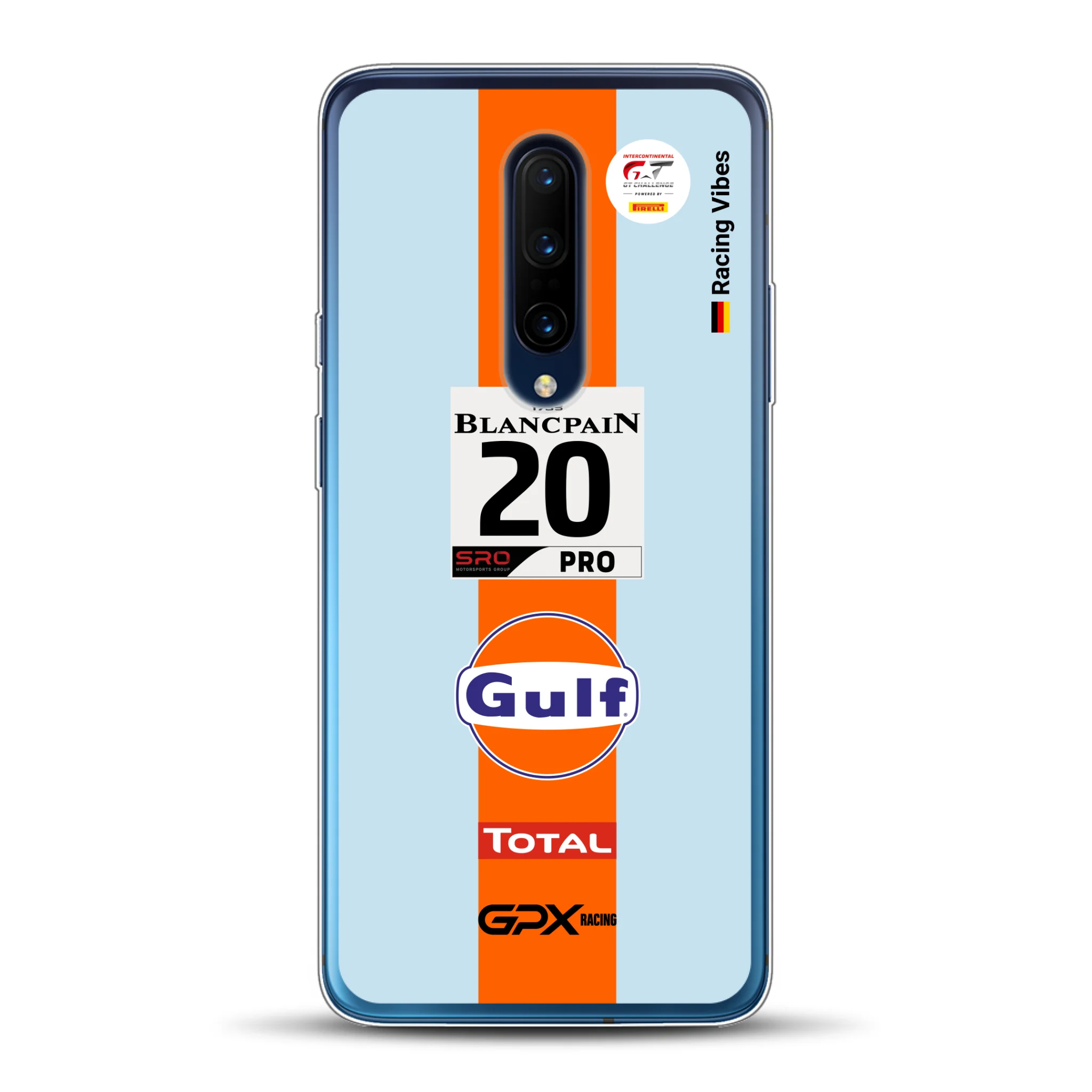 Gulf Porsche GT Livery - Custodia per cellulare personalizzata