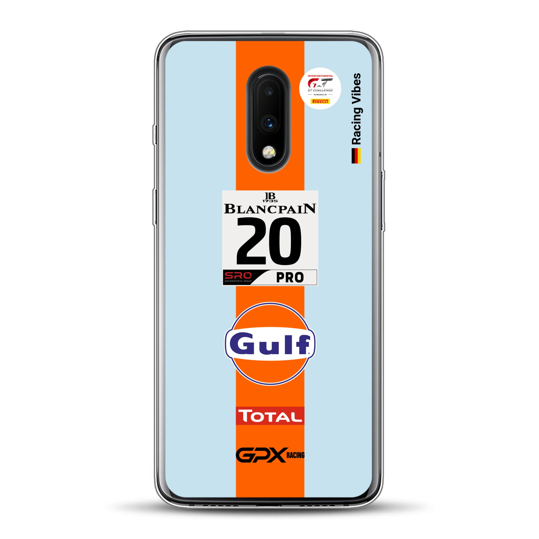 Gulf Porsche GT Livery - Custodia per cellulare personalizzata