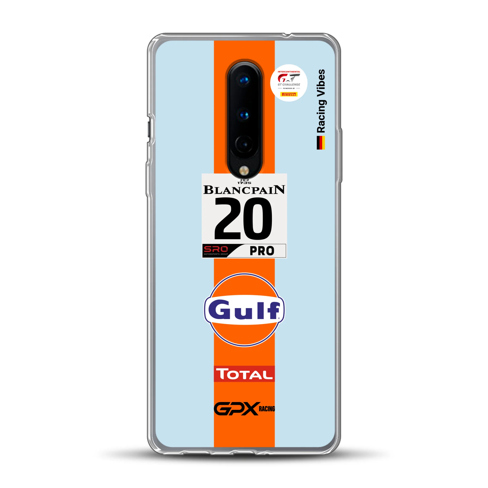 Gulf Porsche GT Livery - Custodia per cellulare personalizzata