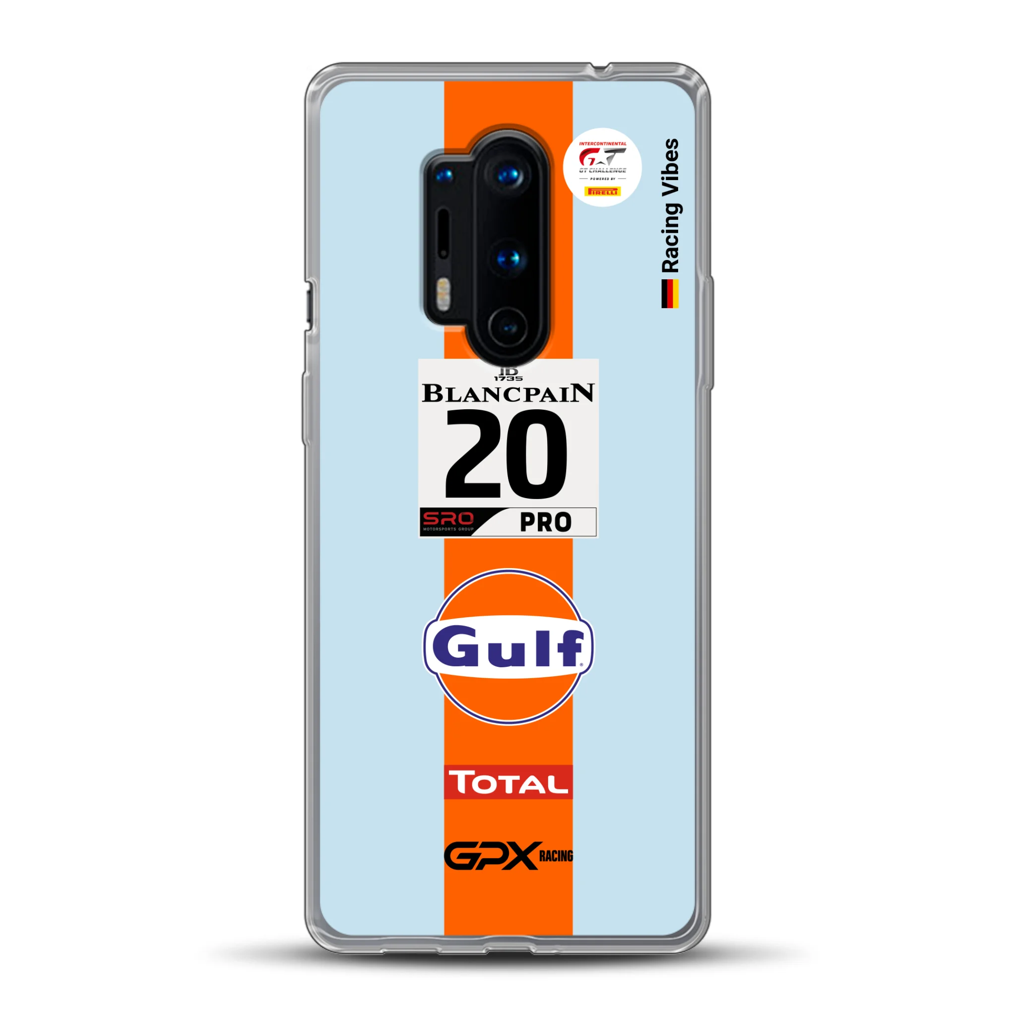 Gulf Porsche GT Livery - Custodia per cellulare personalizzata