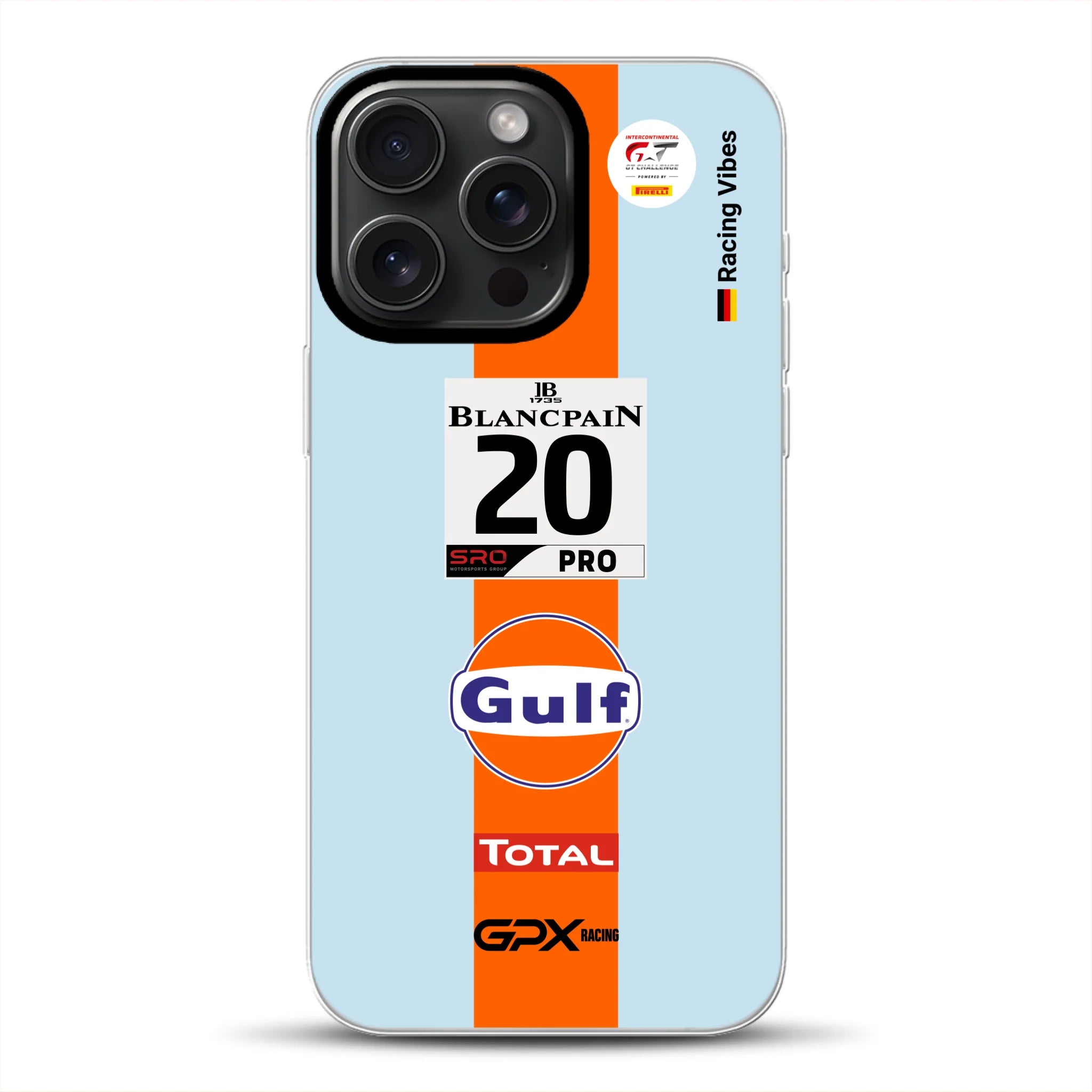 Gulf Porsche GT Livery - Custom phone case for iPhone