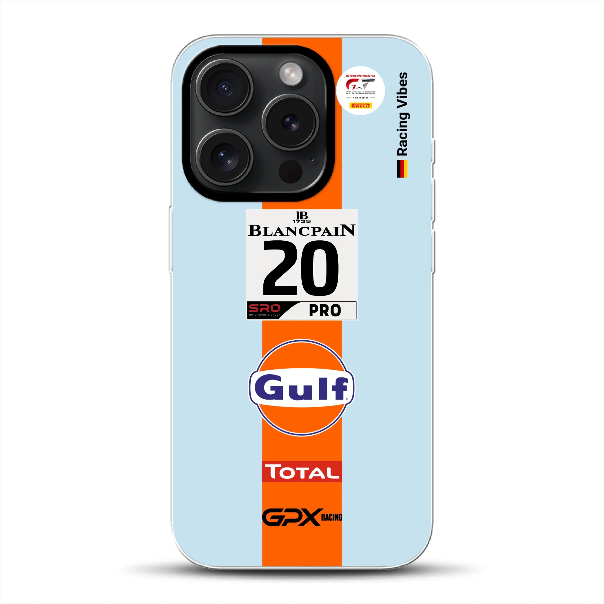 Gulf Porsche GT Livery - Custom phone case for iPhone
