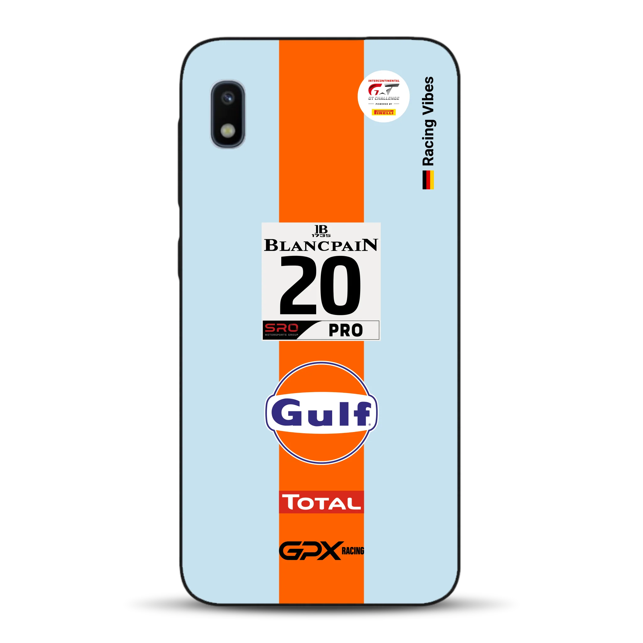 Gulf Porsche GT Livery - Custom phone case for Samsung