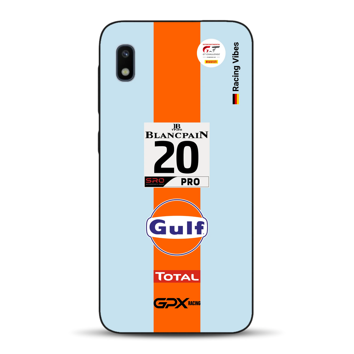 Gulf Porsche GT Livery - Custodia per cellulare personalizzata per Samsung
