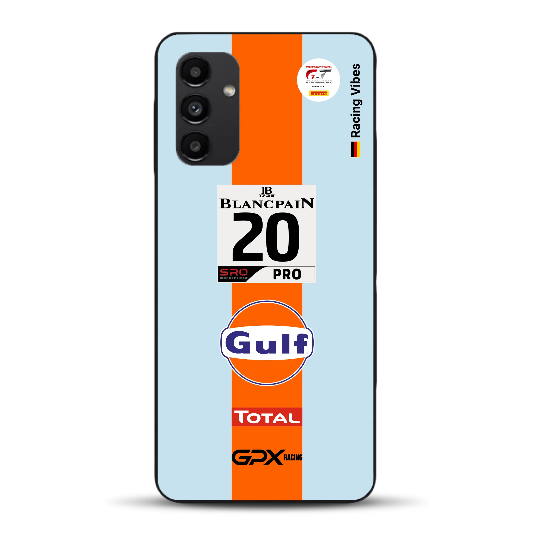 Gulf Porsche GT Livery - Individuelle Handyhülle für Samsung