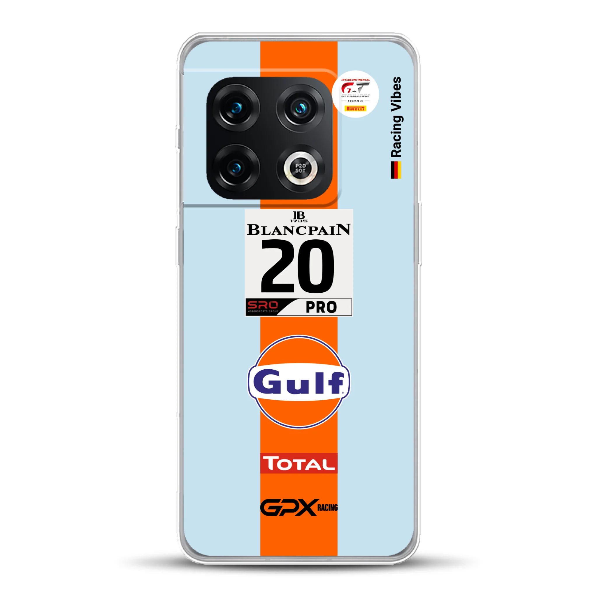 Gulf Porsche GT Livery - Custodia per cellulare personalizzata