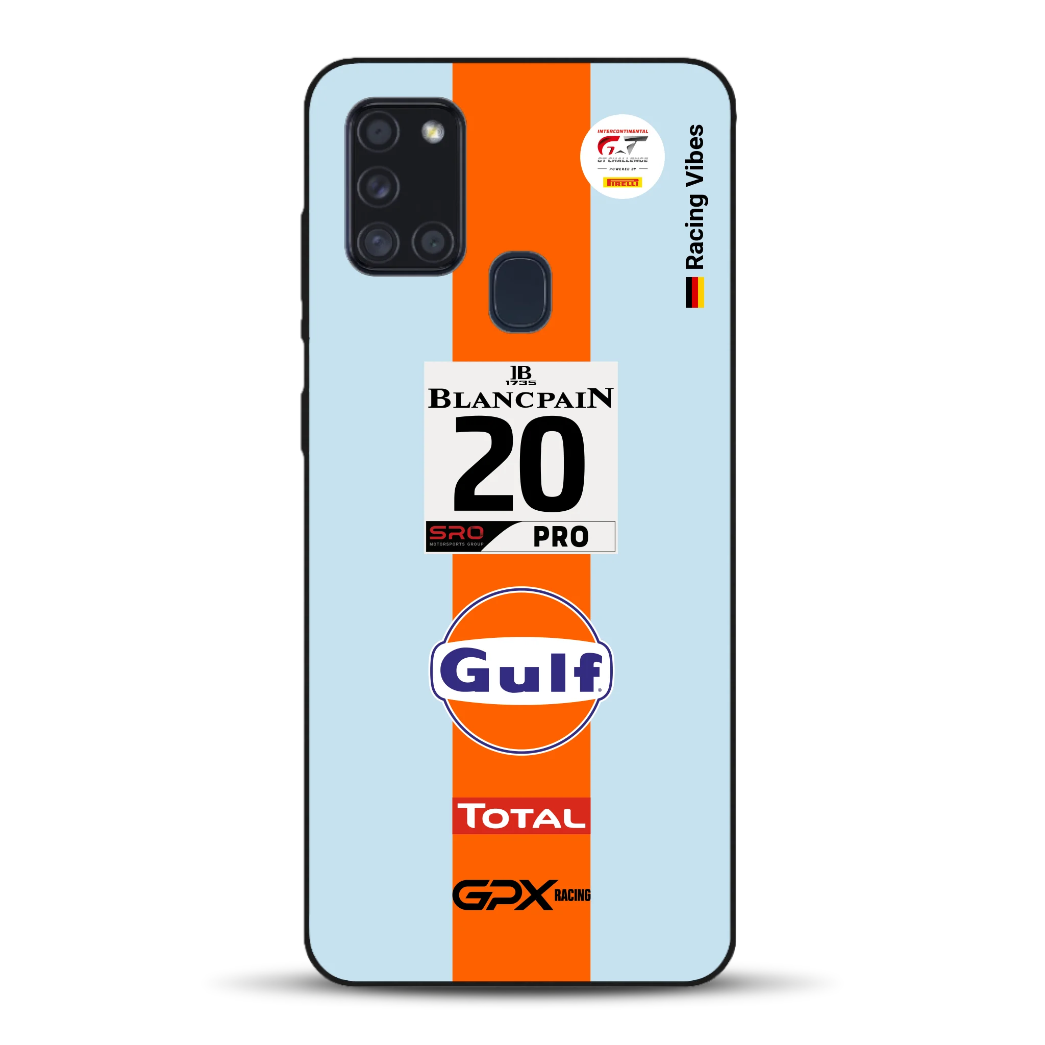 Gulf Porsche GT Livery - Individuelle Handyhülle für Samsung