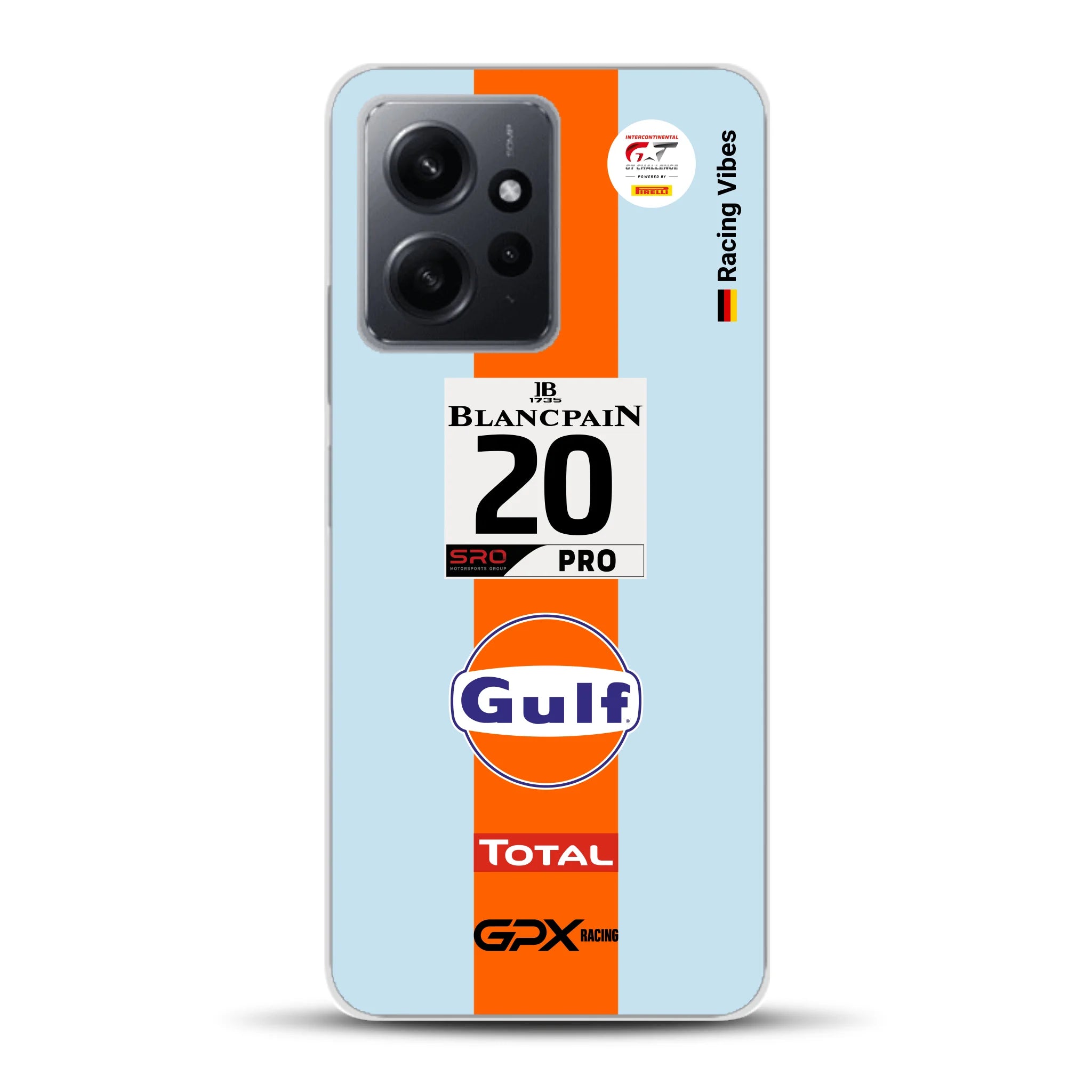 Gulf Porsche GT Livery - Individuelle Handyhülle für Xiaomi
