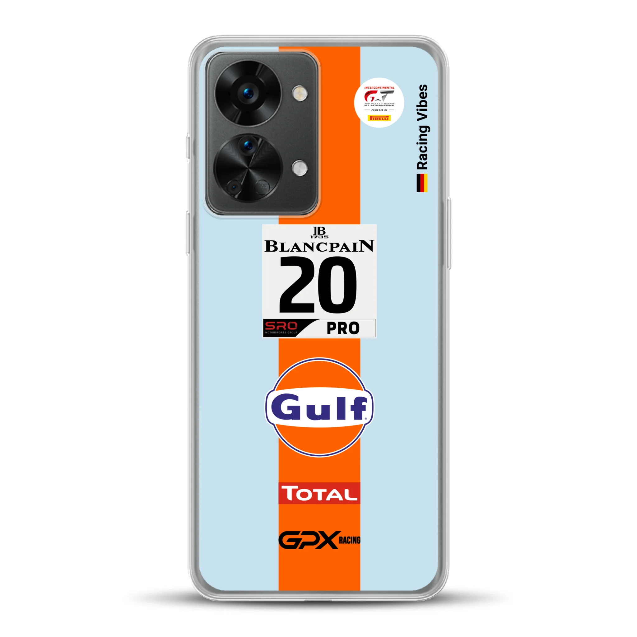 Gulf Porsche GT Livery - Custodia per cellulare personalizzata