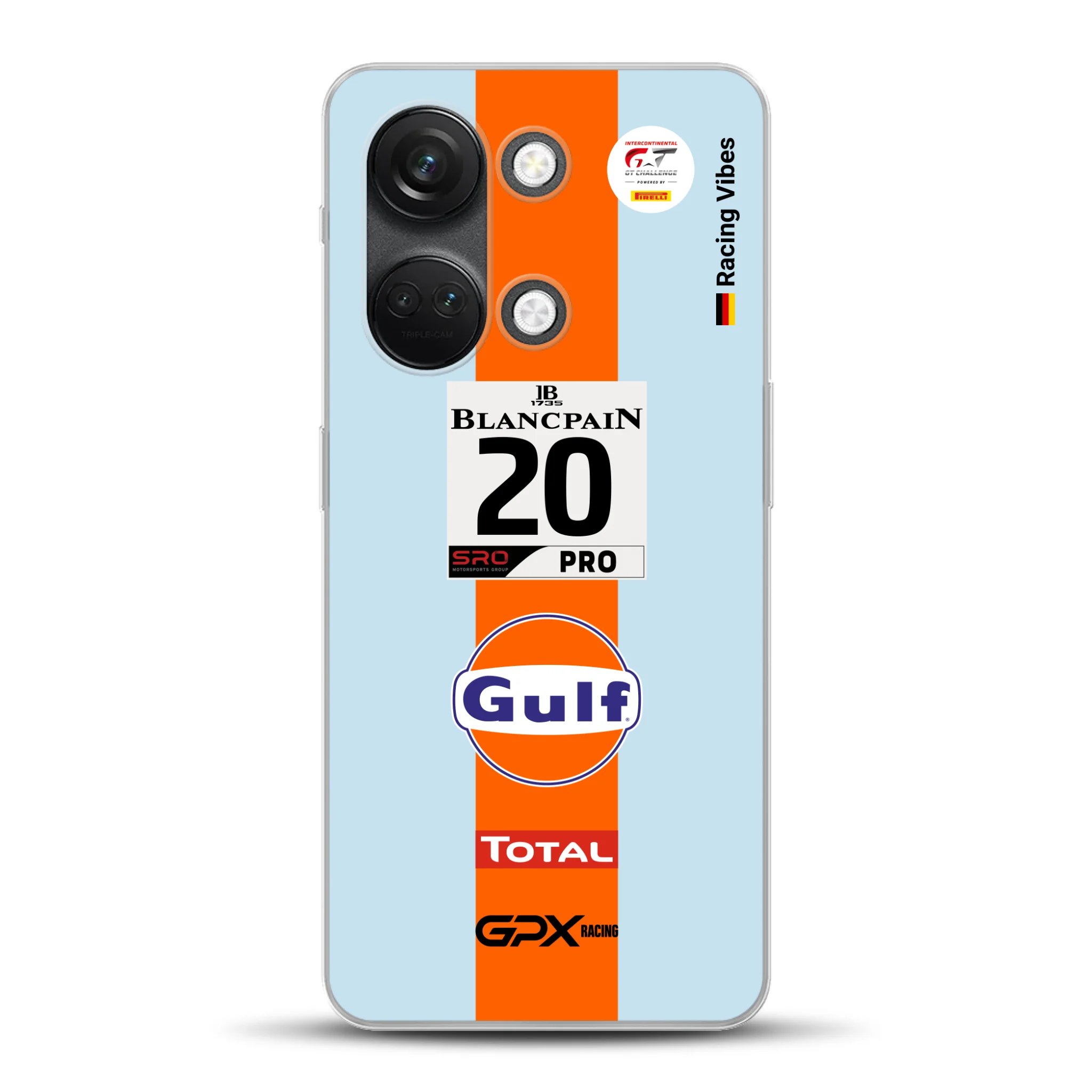 Gulf Porsche GT Livery - Custodia per cellulare personalizzata