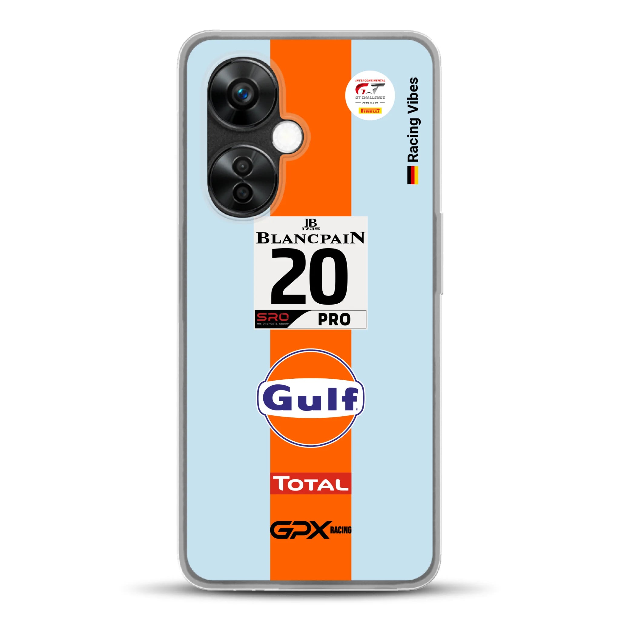 Gulf Porsche GT Livery - Custodia per cellulare personalizzata