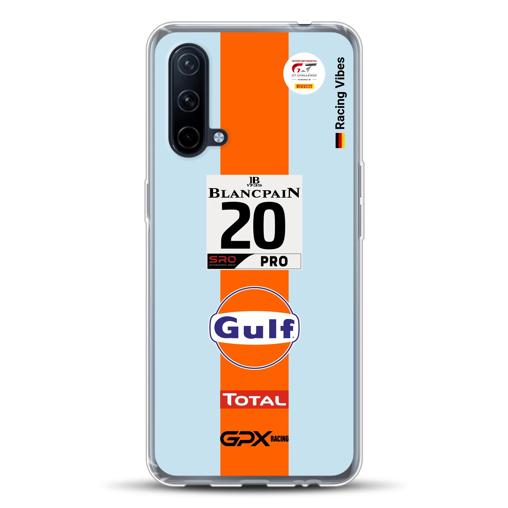 Gulf Porsche GT Livery - Custodia per cellulare personalizzata