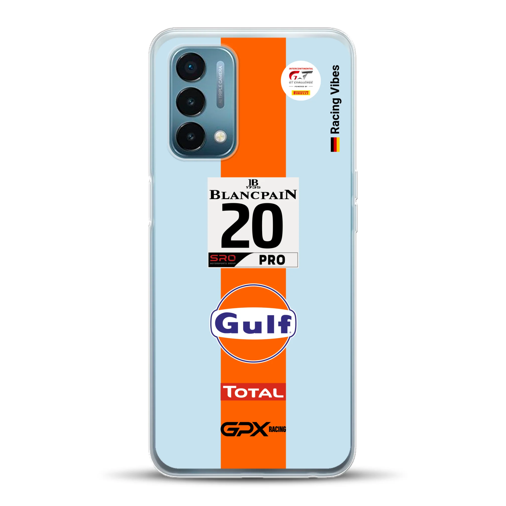 Gulf Porsche GT Livery - Custodia per cellulare personalizzata
