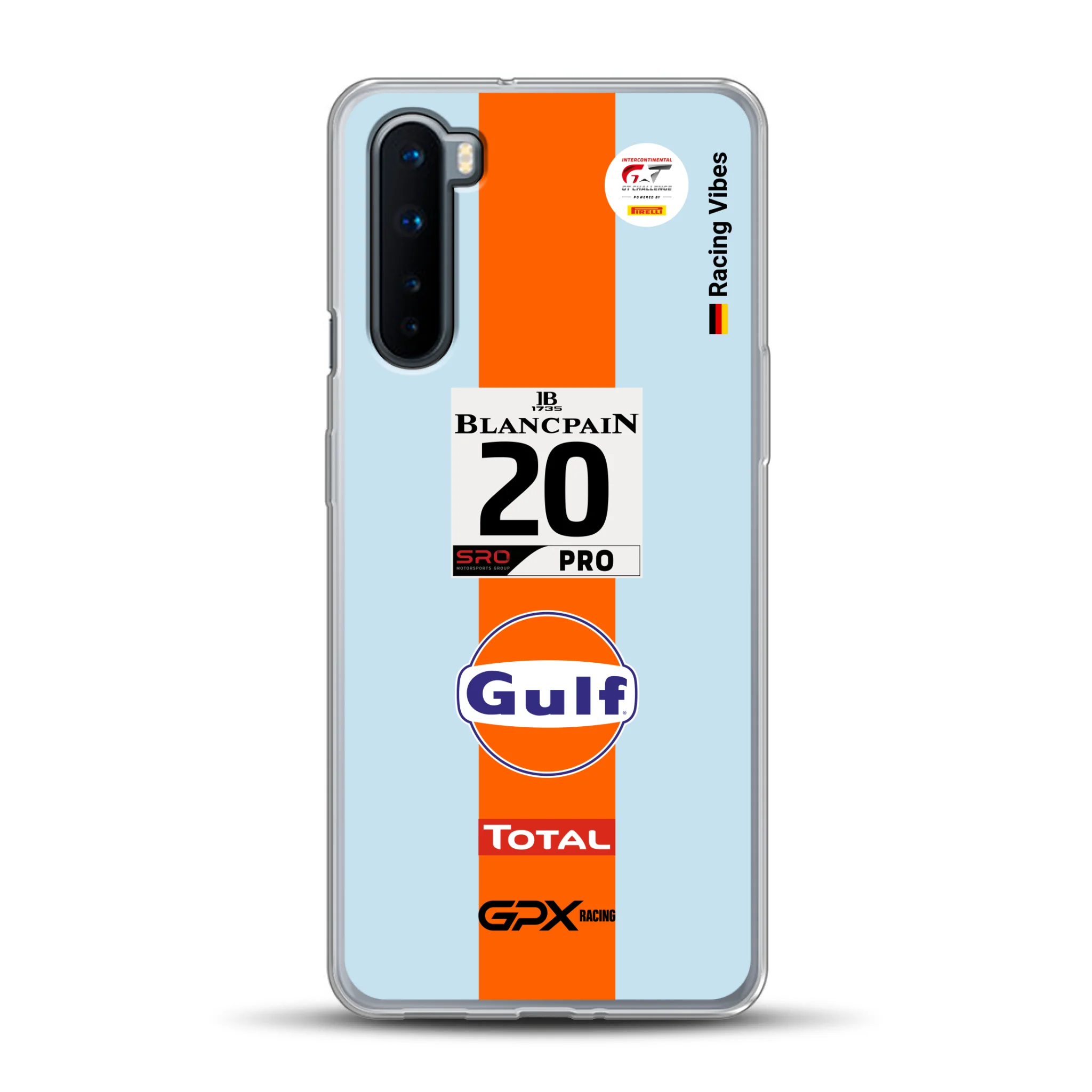 Gulf Porsche GT Livery - Custodia per cellulare personalizzata