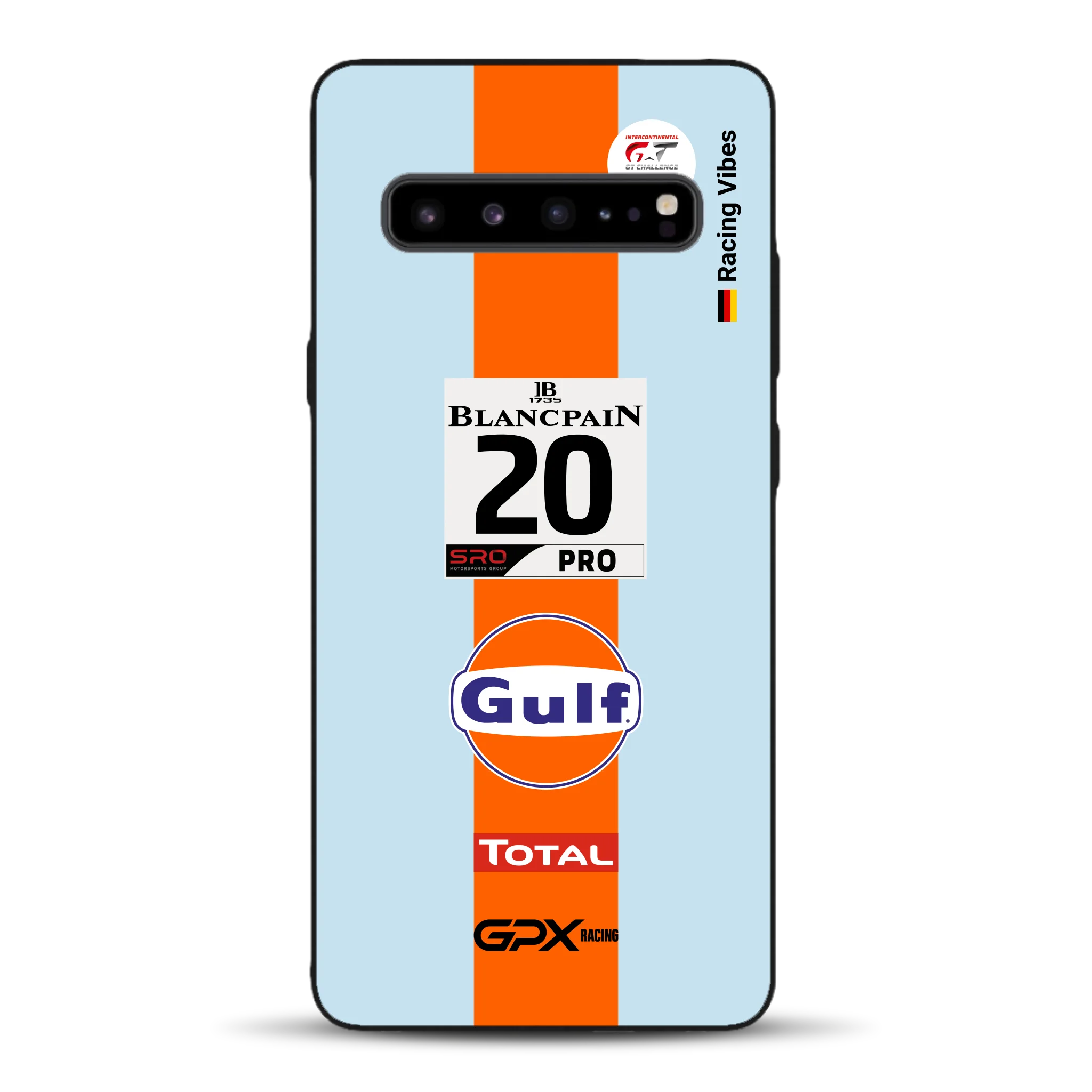 Gulf Porsche GT Livery - Custom phone case for Samsung