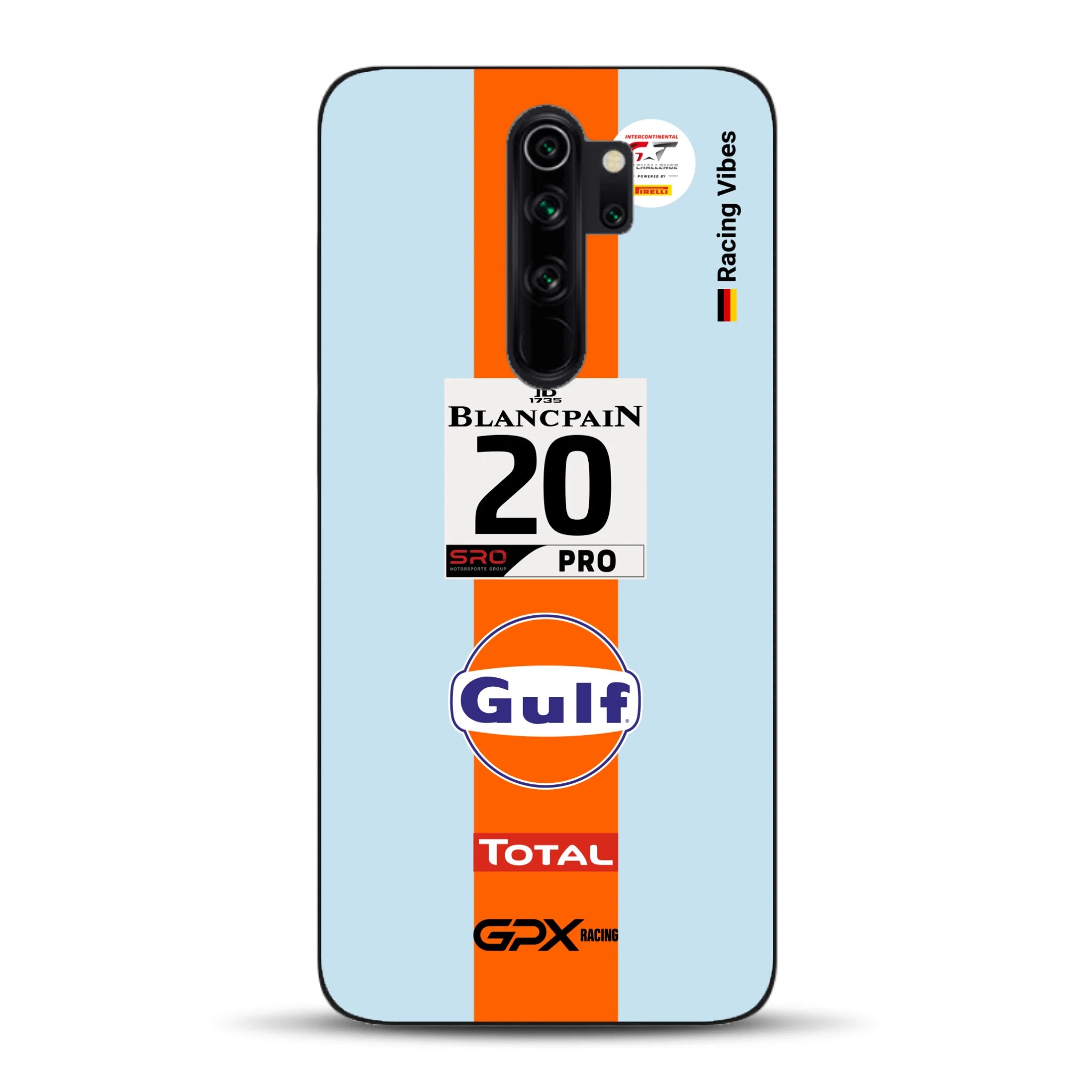 Gulf Porsche GT Livery - Individuelle Handyhülle für Xiaomi