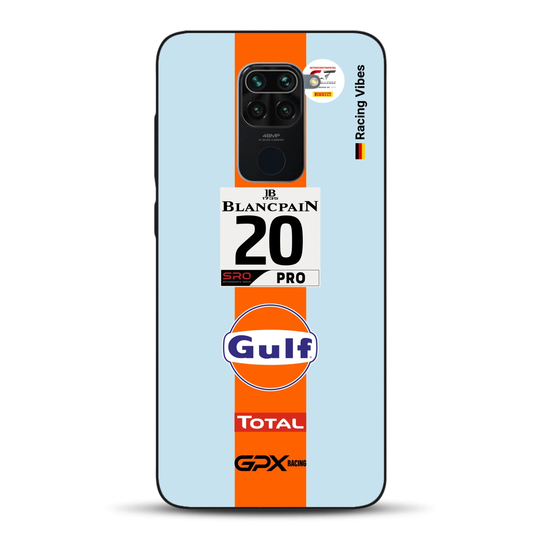 Gulf Porsche GT Livery - Custom phone case for Xiaomi