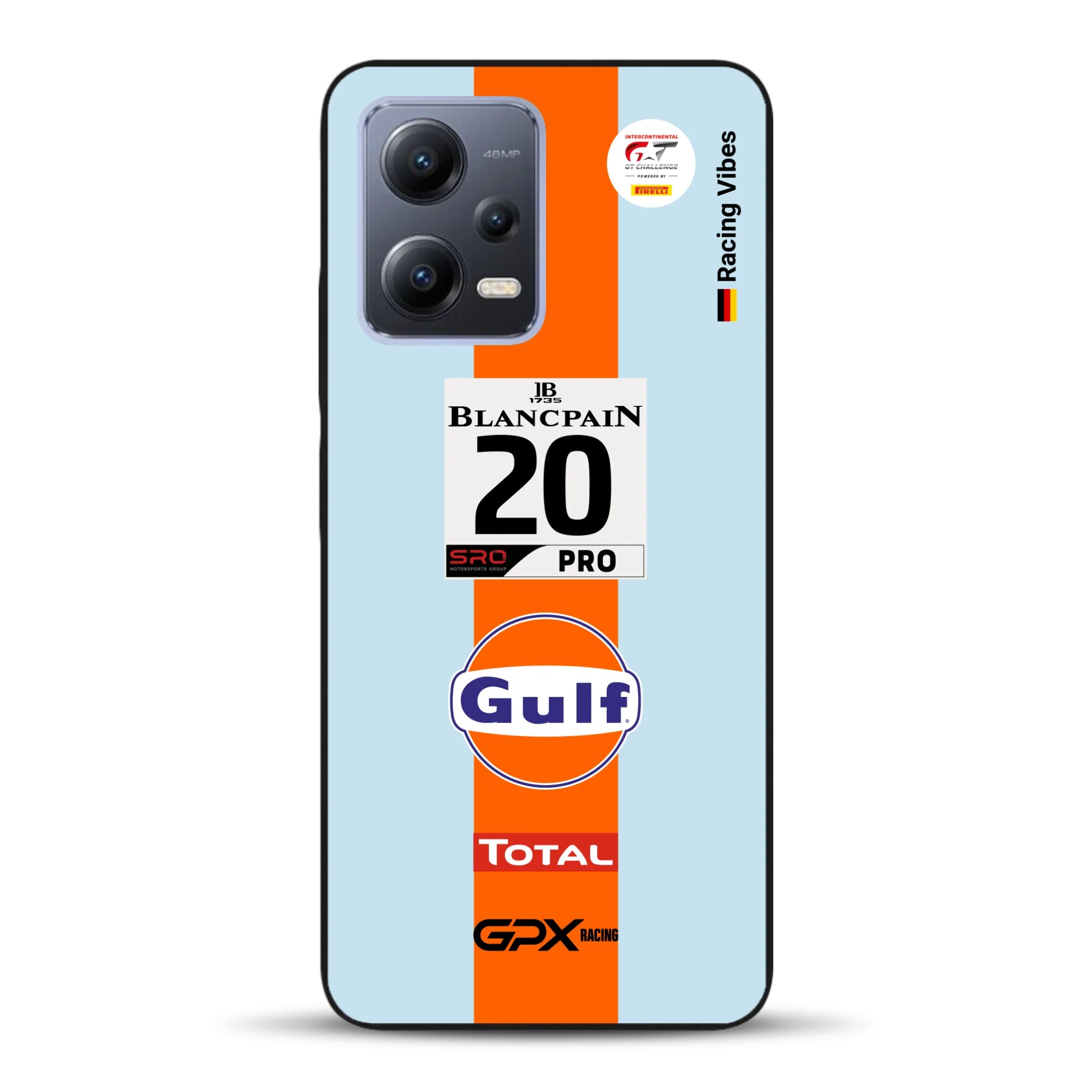 Gulf Porsche GT Livery - Individuelle Handyhülle für Xiaomi