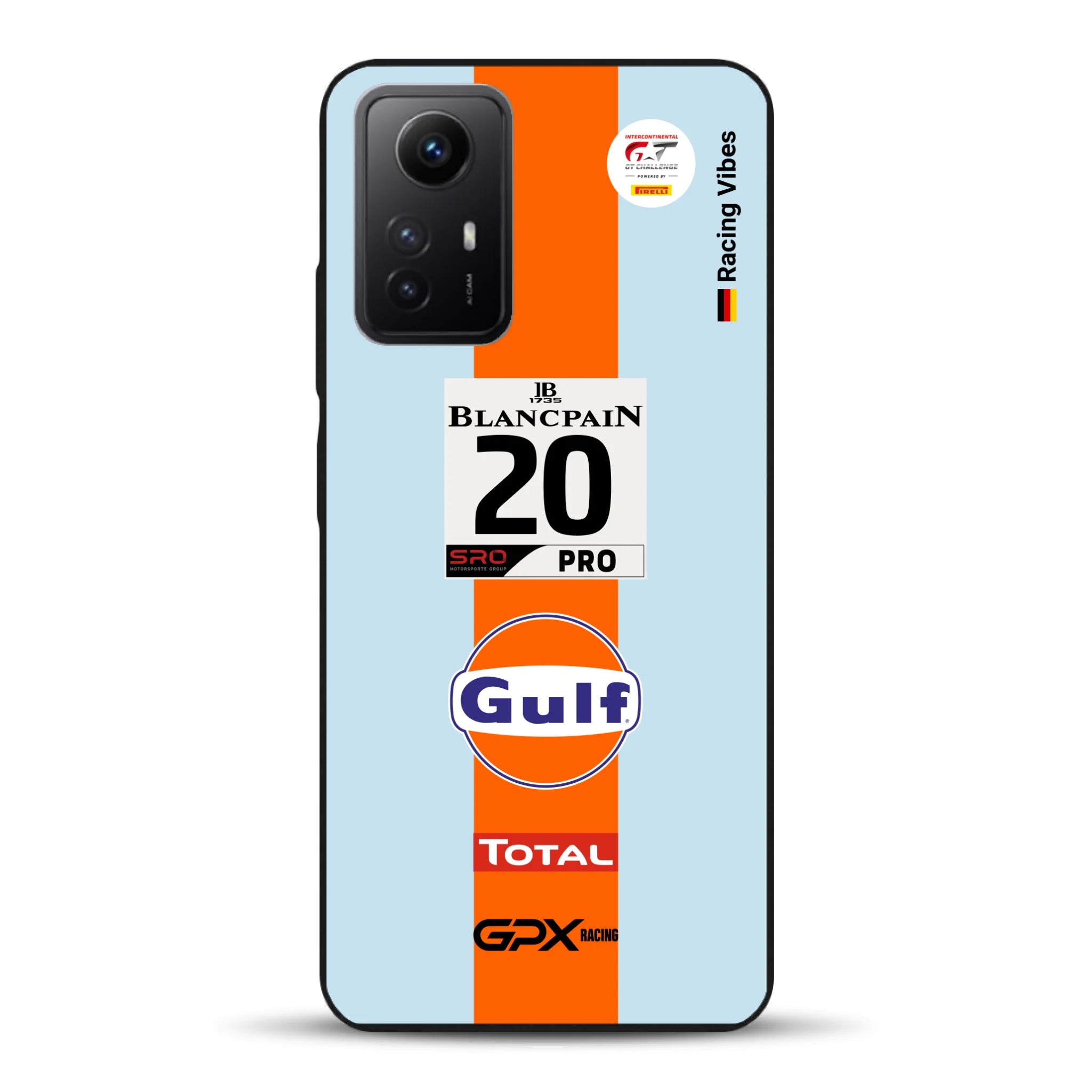 Gulf Porsche GT Livery - Custom phone case for Xiaomi