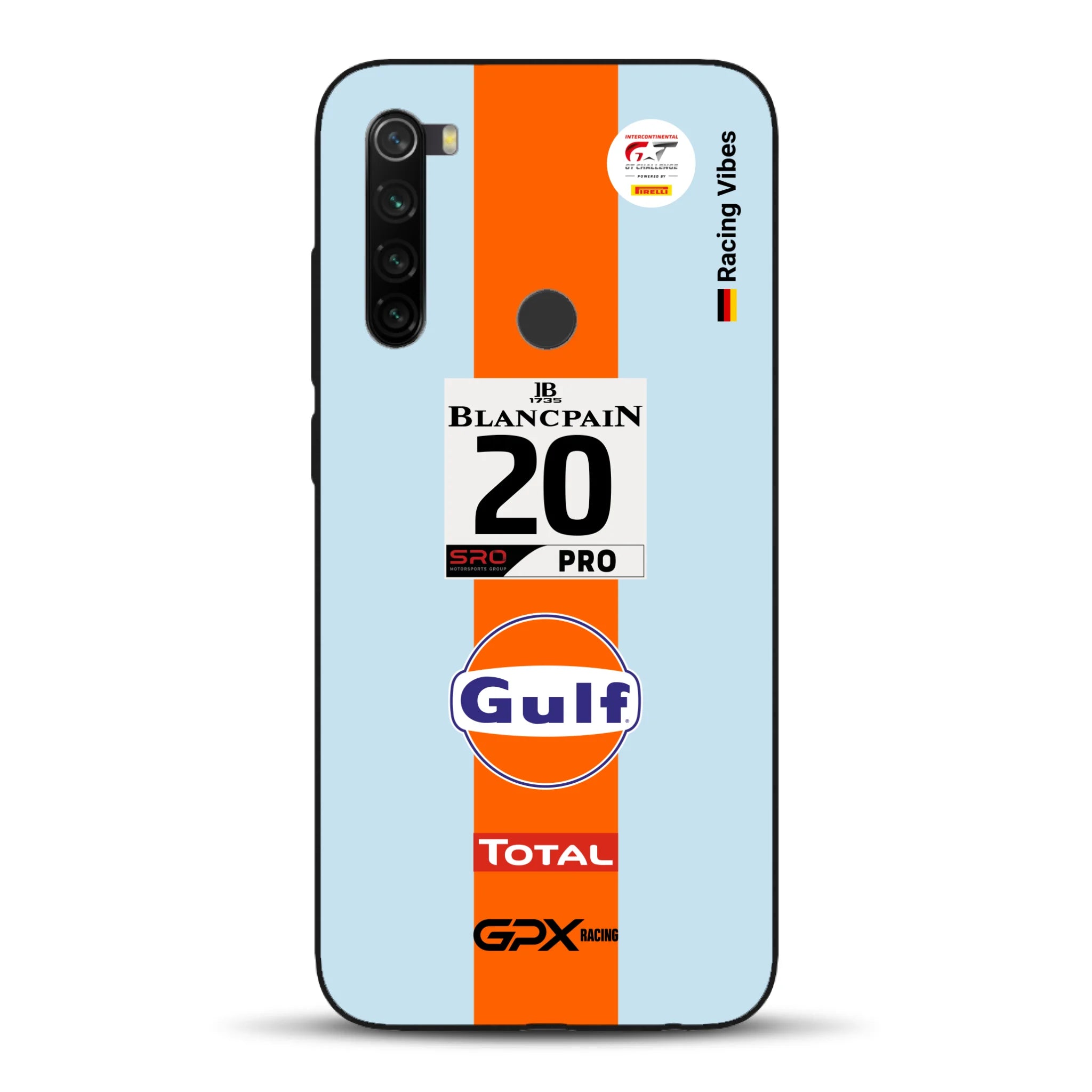 Gulf Porsche GT Livery - Custom phone case for Xiaomi