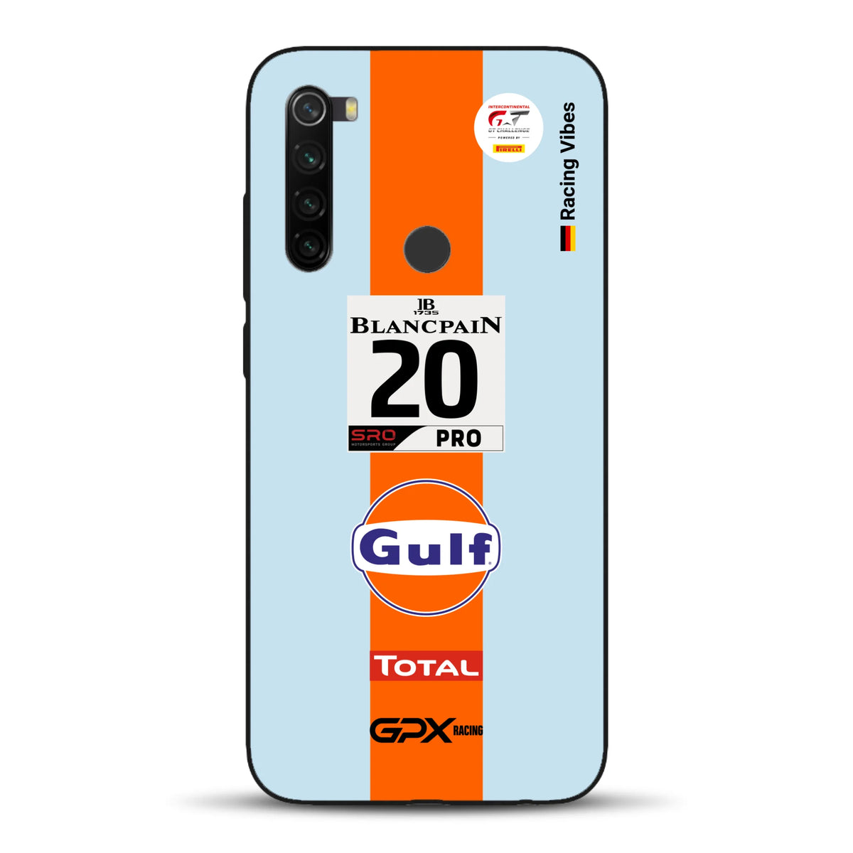 Gulf Porsche GT Livery - Individuelle Handyhülle für Xiaomi