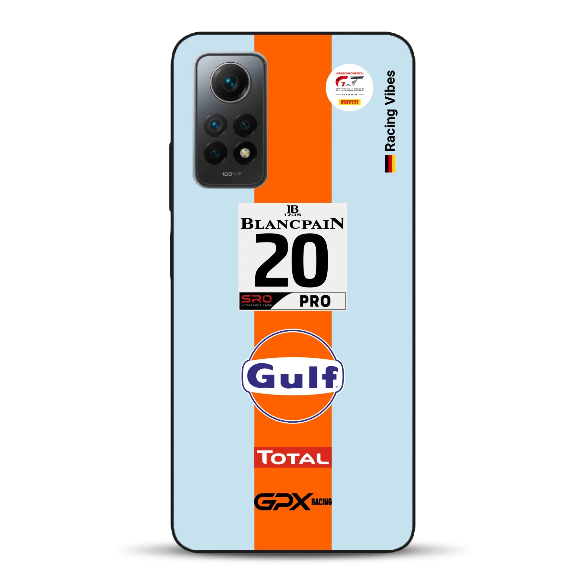 Gulf Porsche GT Livery - Individuelle Handyhülle für Xiaomi
