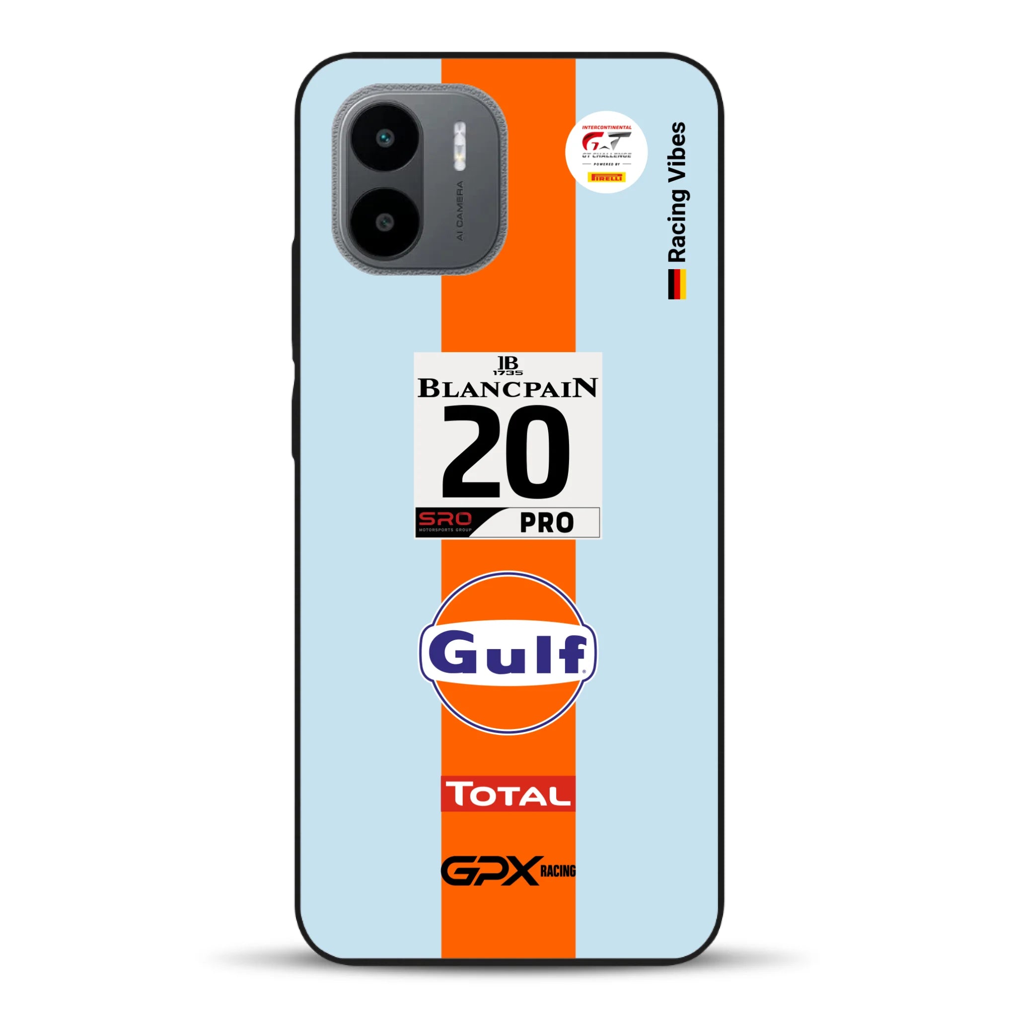 Gulf Porsche GT Livery - Individuelle Handyhülle für Xiaomi