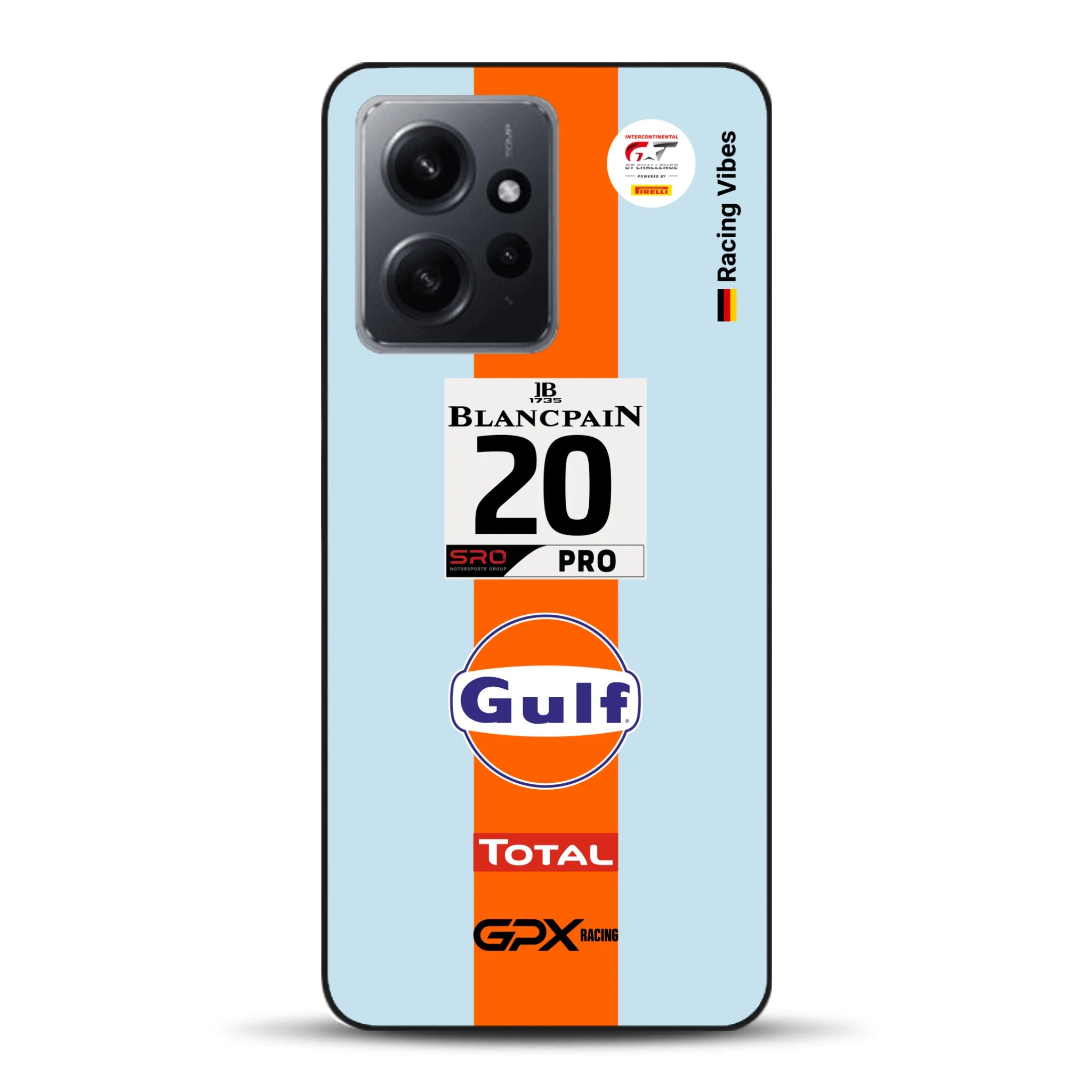 Gulf Porsche GT Livery - Custom phone case for Xiaomi
