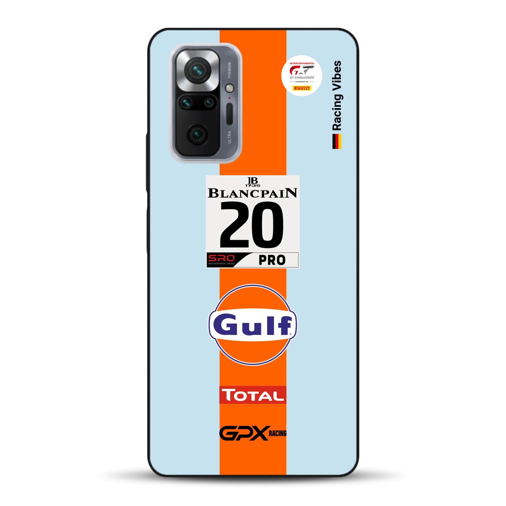 Gulf Porsche GT Livery - Custom phone case for Xiaomi