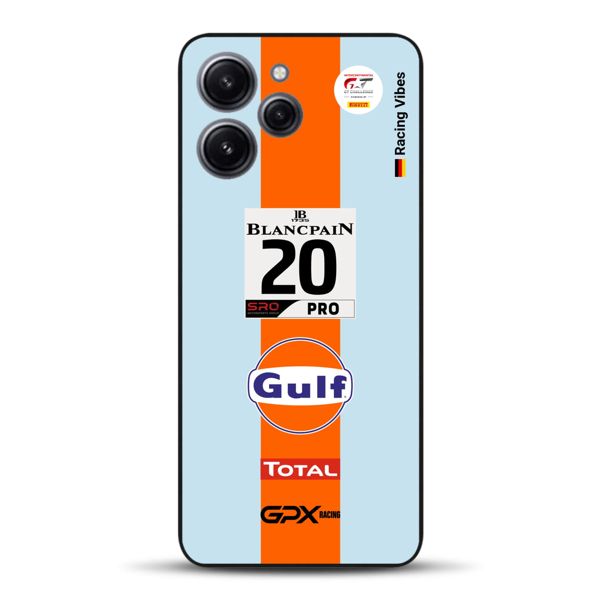 Gulf Porsche GT Livery - Individuelle Handyhülle für Xiaomi
