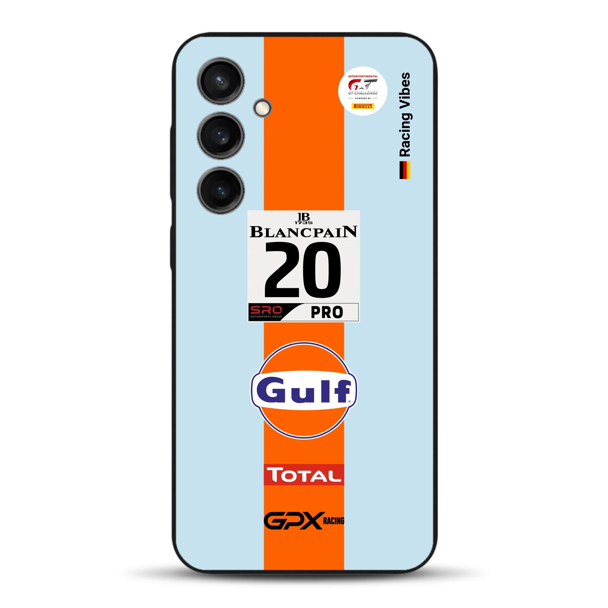 Gulf Porsche GT Livery - Custom phone case for Samsung