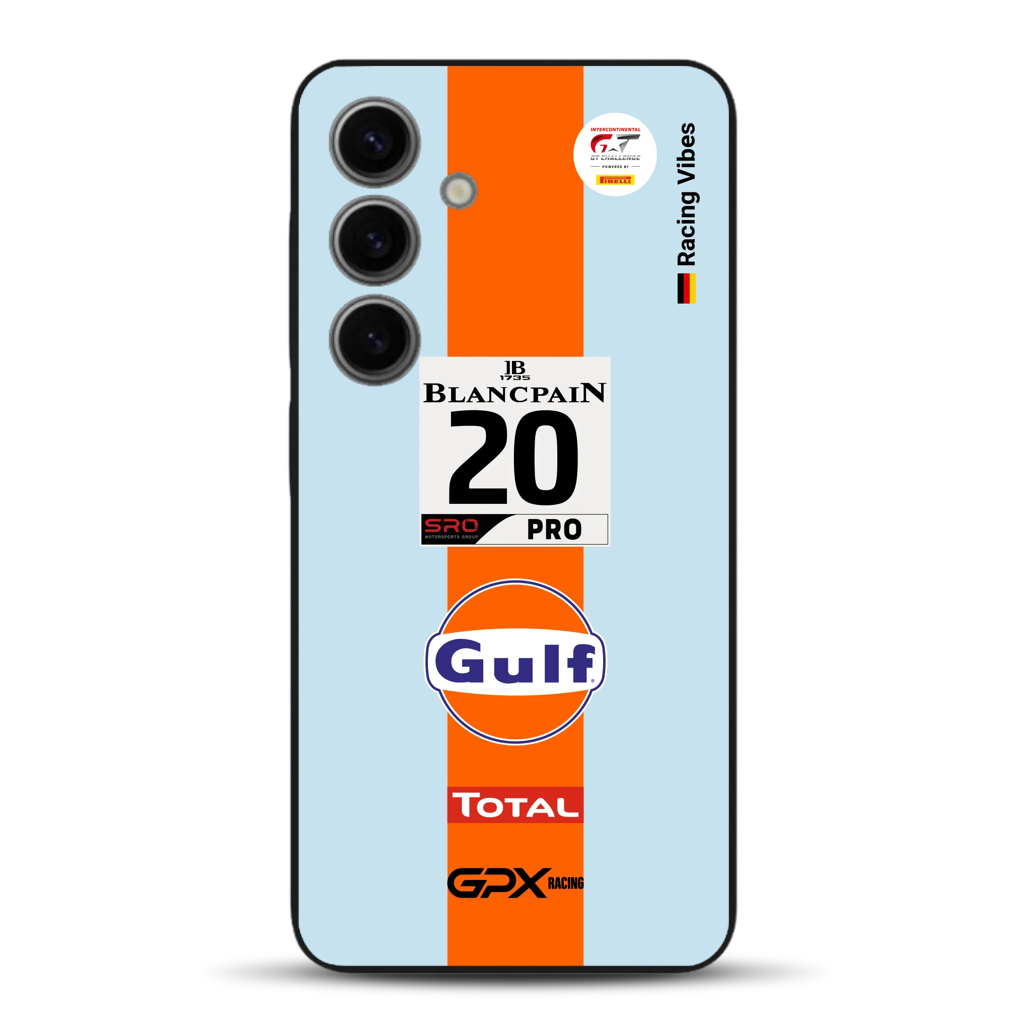 Gulf Porsche GT Livery - Individuelle Handyhülle für Samsung